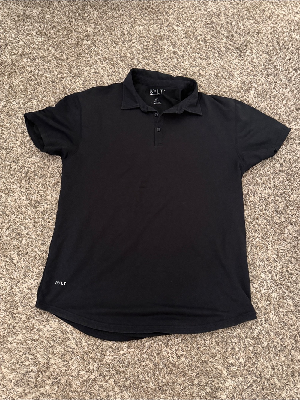 BYLT Basics Black Men's Polo Shirt